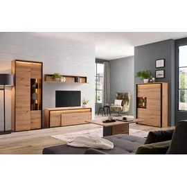 hom'in Hom`in Couchtisch Schwarz Eiche 110 x 65 x 50 cm