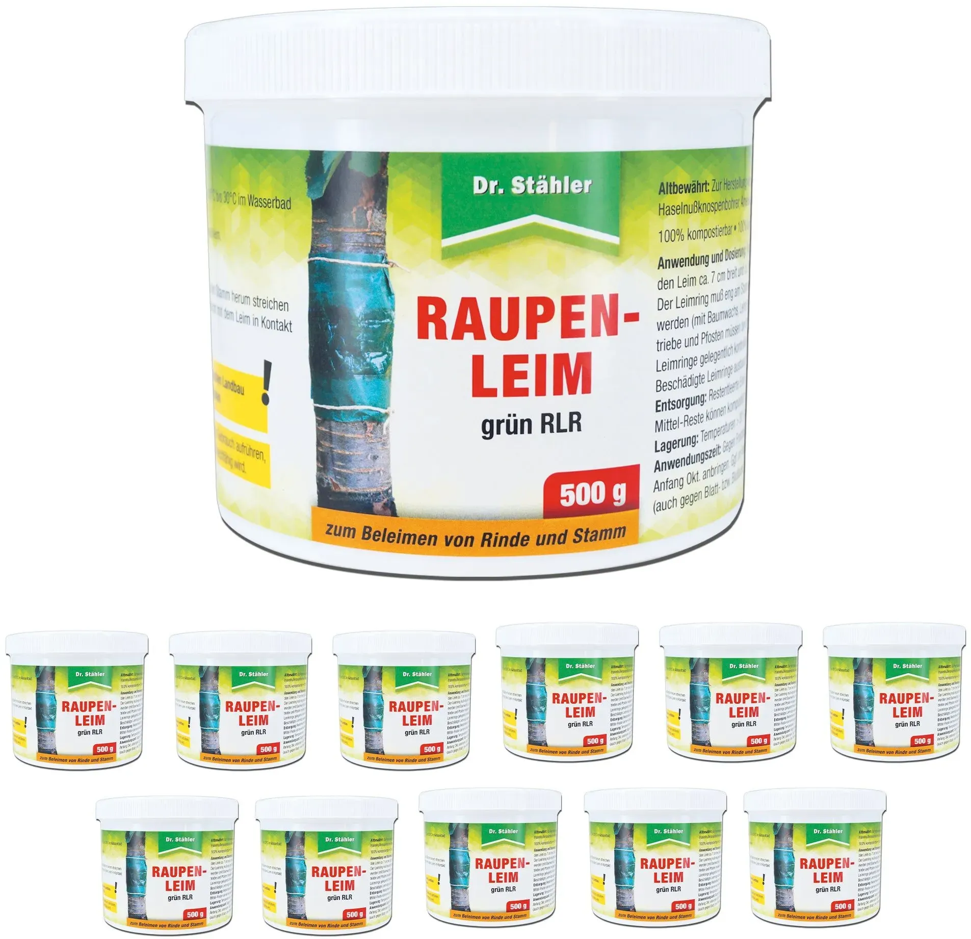 Silberkraft Raupenleim grün 5 kg