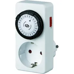 Zeitschaltuhr elektromechanisch - weiß