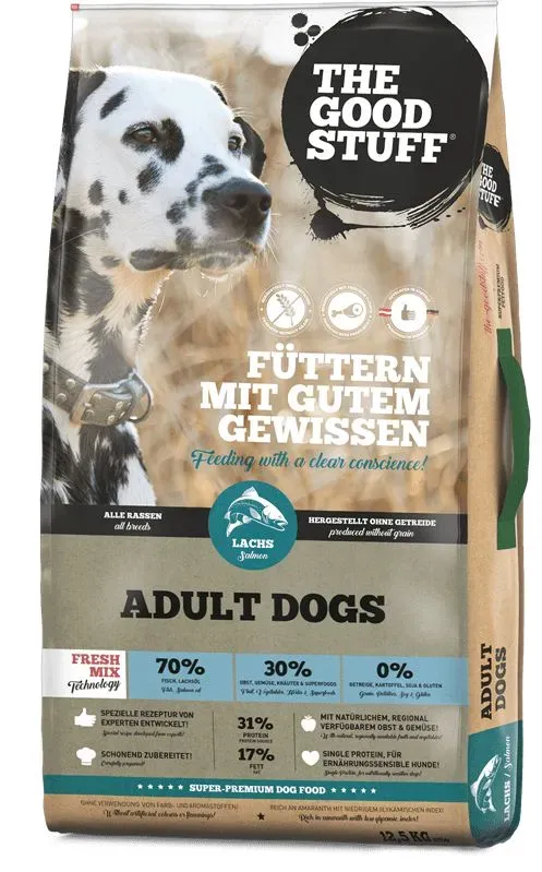 The Goodstuff - Trockenfutter Lachs für ausgewachsene Hunde 12,5 kg