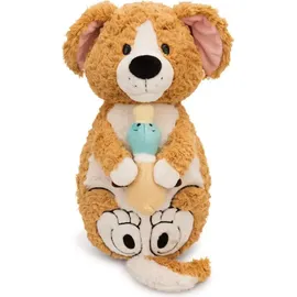 NICI Kuscheltier Hund mit Ente 40 cm Braun