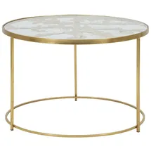 Natur24 Tavolo Gold Glas 60 x 60 x 41 cm