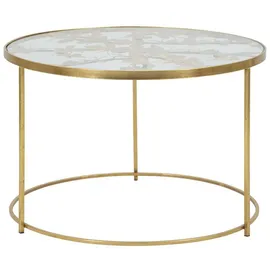 Natur24 Tavolo Gold Glas 60 x 60 x 41 cm
