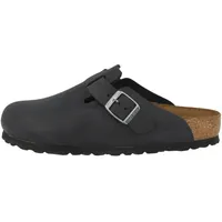 Birkenstock Boston Nubukleder geölt schmal schwarz 41