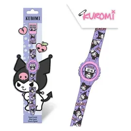 HELLO KITTY Kuromi digitale LED Uhr lila, pink