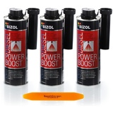 Need4Street 3er Pack BIZOL Diesel Power Boost Injektoren Reiniger mit Entriegelungskeil, Diesel Zusatz, Kraftstoff Additiv