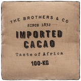 Atmosphera - Bodenkissen Cacao aus Jute 40 × 40 cm - Kastanienbraun