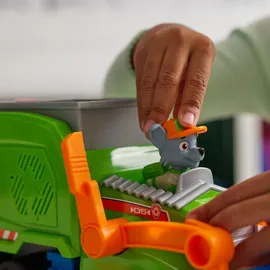 Spin Master PAW Patrol Extragroßer Recycling-Truck mit Rocky Spielfigur und Verwandlungsfunktion (Deluxe Fahrzeug)