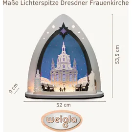 Weigla Lichterbogen Dresdner Frauenkirche 52 x 53,5 x 9 cm