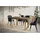 alpi möbel LOFT-U 140-240 x 77 x 80 cm dunkelbraun/gold