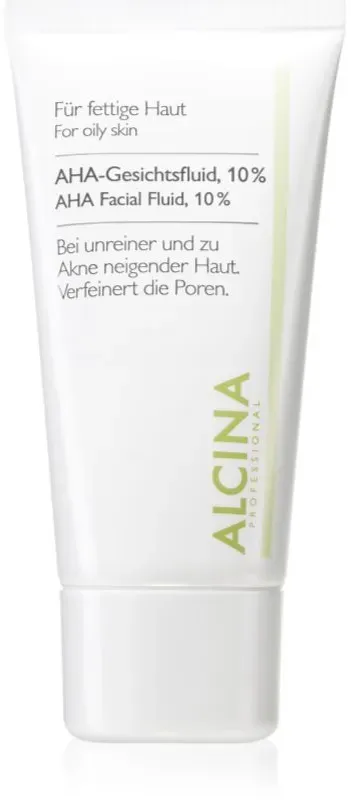 Alcina For Oily Skin Gesichtsfluid mit AHA Säuren 10% 50 ml