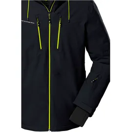 KILLTEC Herren Skijacke/Funktionsjacke mit abzippbarer Kapuze und Schneefang KSW 44 MN SKI JCKT, schwarz, M