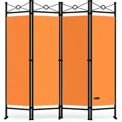 Casaria Paravent Raumteiler Sichtschutz Verstellbar 180x163cm Orange