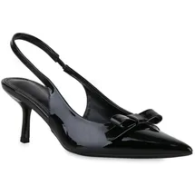 Stiefelparadies Damen Slingpumps in Schwarz Lack