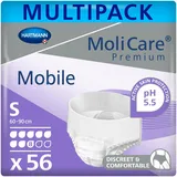 Hartmann MoliCare Premium Mobile 8 Tropfen, S (60-90 cm Hüftumfang), 4x14 Stück