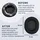 kwmobile 2x Ohr Polster für SteelSeries Arctis 3 / Arctis 5 / Arctis 7 / Arctis 9 / Arctis 9X Ohrpolster - Ersatz Ohrpolster - Kopfhörer Ersatzte... - Schwarz