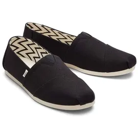 TOMS Alpargata Herren Slipper, Schwarz Weiß, 44.5 EU