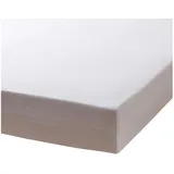 Traumschlaf Spannbettlaken Baumwolle-Jersey 90 x 200 - 100 x 200 cm weiß