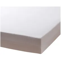Traumschlaf Spannbettlaken Baumwolle-Jersey 90 x 200 - 100 x 200 cm weiß
