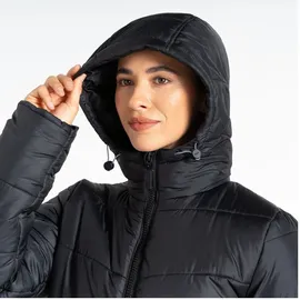 Dare 2b Distinguish Baffle Wintermantel gesteppt für Damen , Farbe:Schwarz, Größe:46 - Schwarz - 46