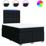 Maison Exclusive - Boxspringbett Mit Matratze Schwarz 120x200 Cm