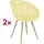TOPSTAR T2023 Besucherstuhl 43 x 43 x 43 cm gelb 2 St.