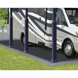 CANOPIA Carport Arcadia Alpine 5,02 x 3,59 m grau inkl. Regenrinne