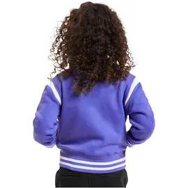 URBAN CLASSICS Inset College Jacke Purple Day / White 110-116 cm