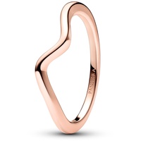 Pandora 183095C00 Damenring Polierte Welle Roségoldfarben, 52/16,6