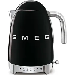 smeg Wasserkocher 50 ́s Style Edelstahl Schwarz