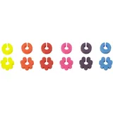 LURCH 210220 Glasmarkierer Fancy Rings 12er Set aus 100% BPA-freiem Platin Silikon