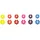 LURCH 210220 Glasmarkierer Fancy Rings 12er Set aus 100% BPA-freiem Platin Silikon