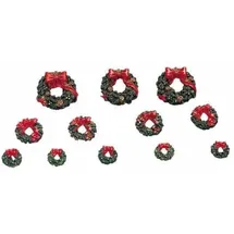 Lemax - Wreath With Red Bow Set Of 12 Art.-nr. 34957