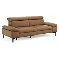CASEDO Sofa Palma Leder Braun Cognac