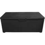 TOOMAX Auflagenbox Nevada XXL 550 ltr. schwarz mit Sitzfläche Garten Truhe Box