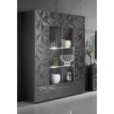 Home Affaire Standvitrine Prisma 166 x 121 x 0 cm Grau