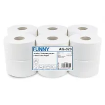 Plock GmbH Jumbo-Toilettenpapier 3-lagig 12 Rollen