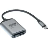 Hoodman Steel SD & Micro SD UHSII enabled memory card reader USB 3.2 Gen 1,