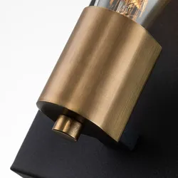 Hinkley Silas Wandlampe E27 Gealtertes Zink & Heritage Messing