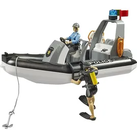 Bruder RAM 2500 Polizei Pickup mit Anhänger und Boot 2507 Spielzeugauto