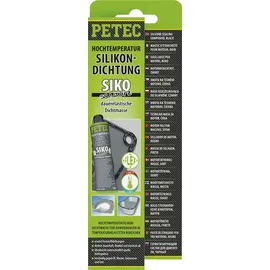 Petec Hochtemperatur-Silikondichtung schwarz 70 ml