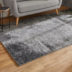 Teppich »Luna«, rechteckig, 7 mm Höhe, Kurzflor, modernes Design, 70848640-1 grau 7 mm