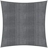 Lumaland Sonnensegel Quadrat 3 x 3 m grau