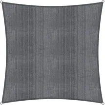 Lumaland Sonnensegel Quadrat 3 x 3 m grau