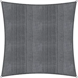 Lumaland Sonnensegel Quadrat 3 x 3 m grau