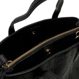 Valentino Pansy Shopper Polyurethan Black