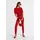 Madeleine Mid Waist Skinny-Hose mit Fransen in rot | Gr.: 44