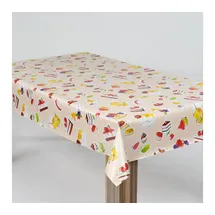 Laro Wachstuch-Tischdecke 120 x 90 cm Beige