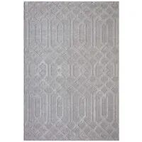 Carpet City "FLAIR138", grau, B:120cm H:11mm L:170cm, Obermaterial: 50%