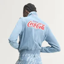 adidas Originals COCA-COLA FIREBIRD REG DENIM TRACK TOP - Light Denim - M